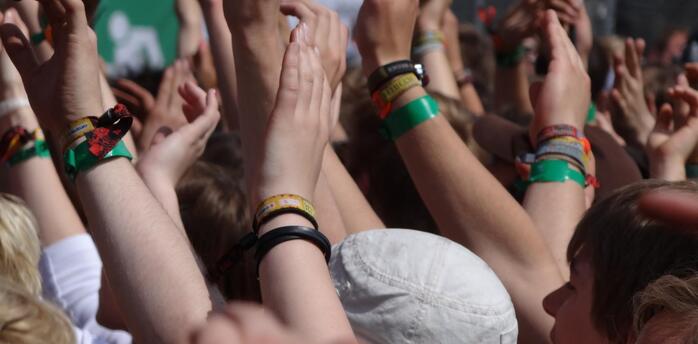 Crowd enjoying the vibrant festivities at the Saint John Festival in São João da Pesqueira