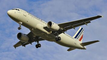 White Air France airliner