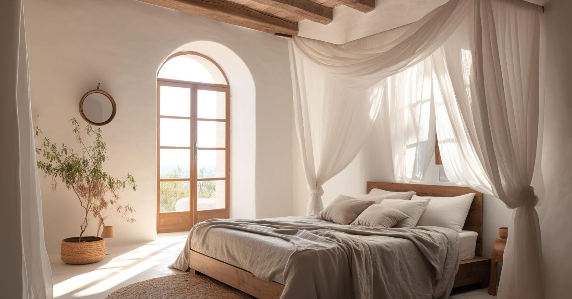 Bedroom in soft colors