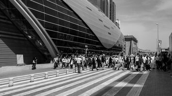Crowd of attendees at Dubai World Trade Centre