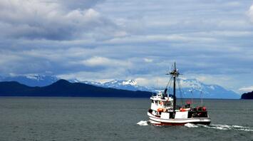 Fishing boat in alaska