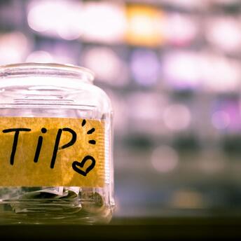 Small tip jar