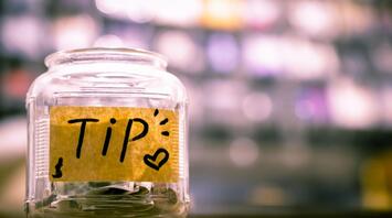 Small tip jar