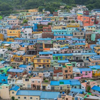 Assorted colored cityscape during daytime