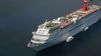 White cruise ship on sea during daytime