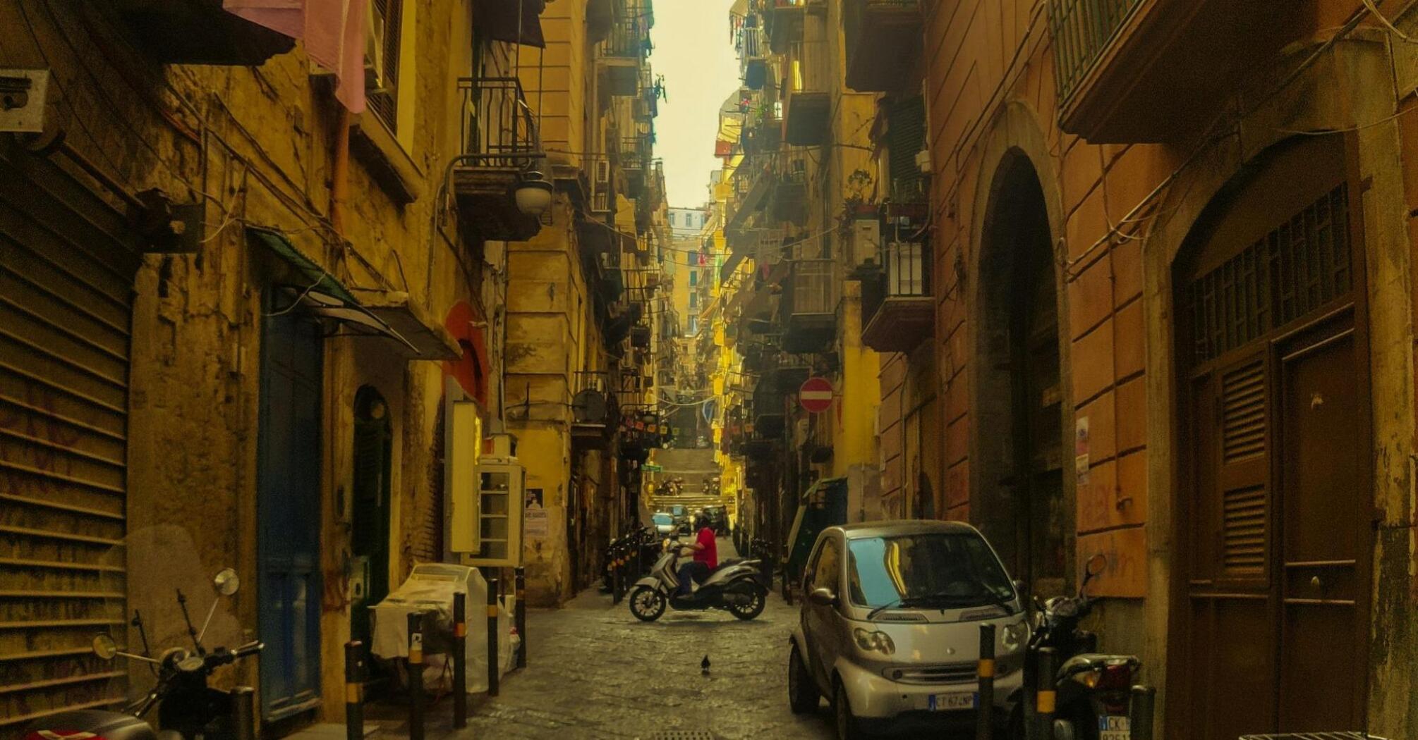 Street view in Naples