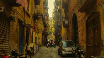 Street view in Naples