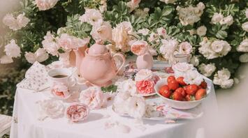The Tea Table in the Garden