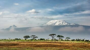 View of Kilimanjaro from Amboseli National Park, Kenya.