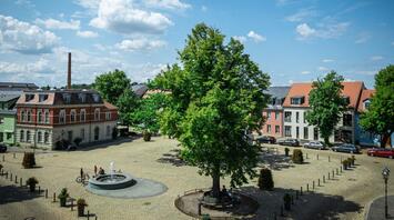 Marktplatz in Werder (Brandenburg), Germany