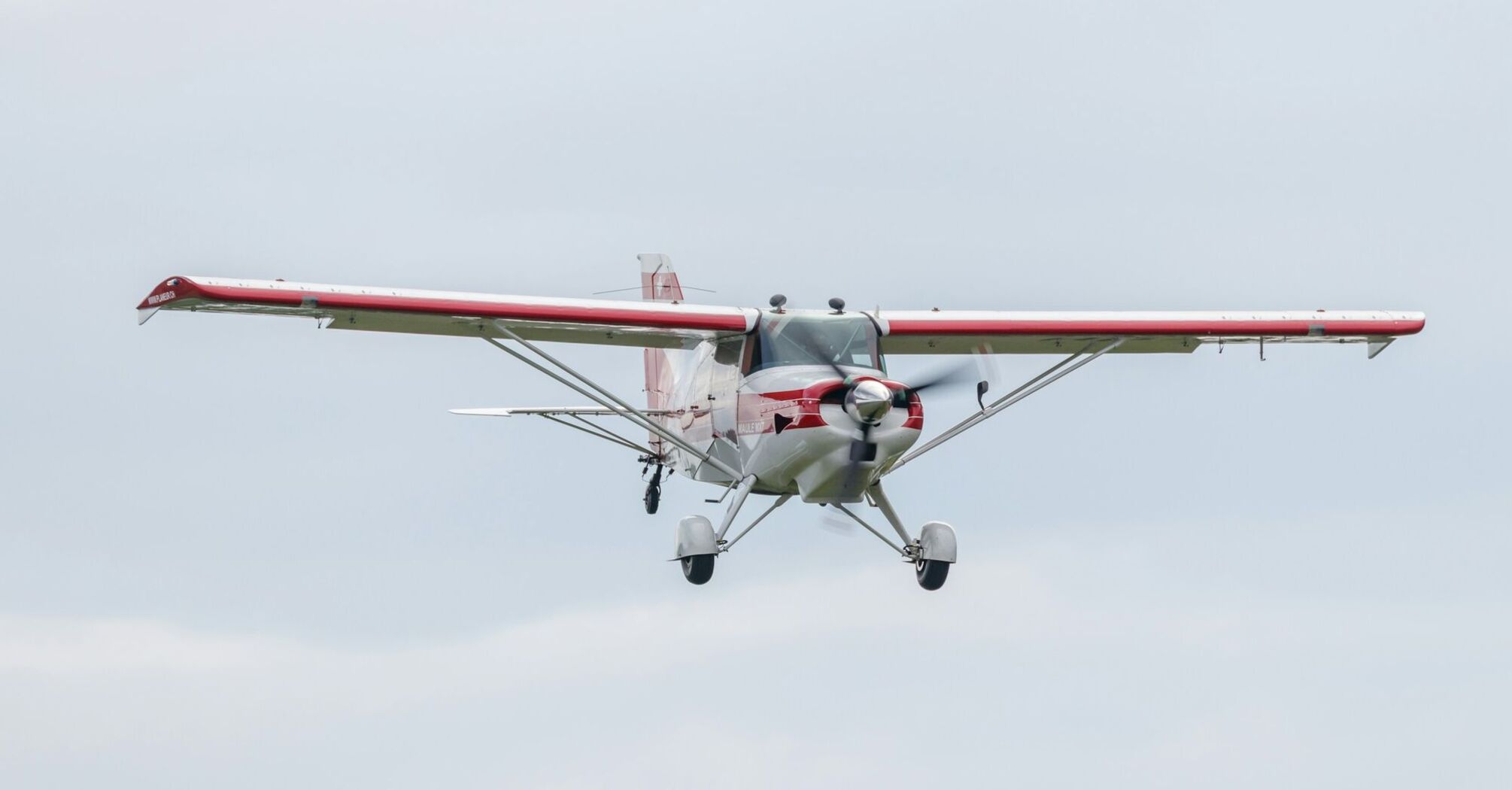 Single-engine  in flight