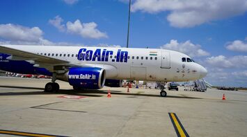 Go First Airlines in the apron