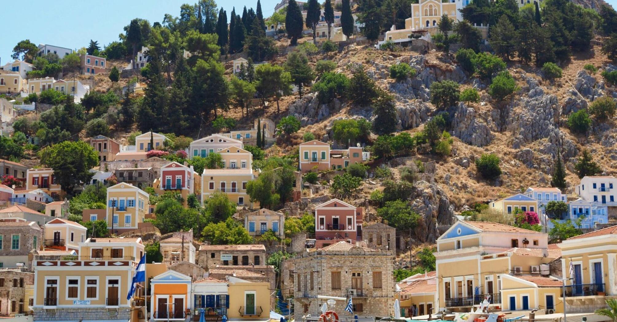 The majestic island of Symi, in Dodecanese, Greece