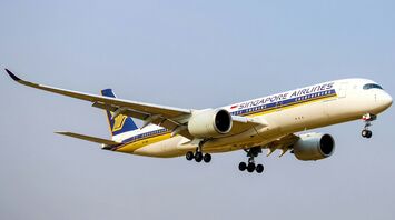 Beautiful Singapore Airlines Airbus A350-900 Arriving From Singapore To Dhaka