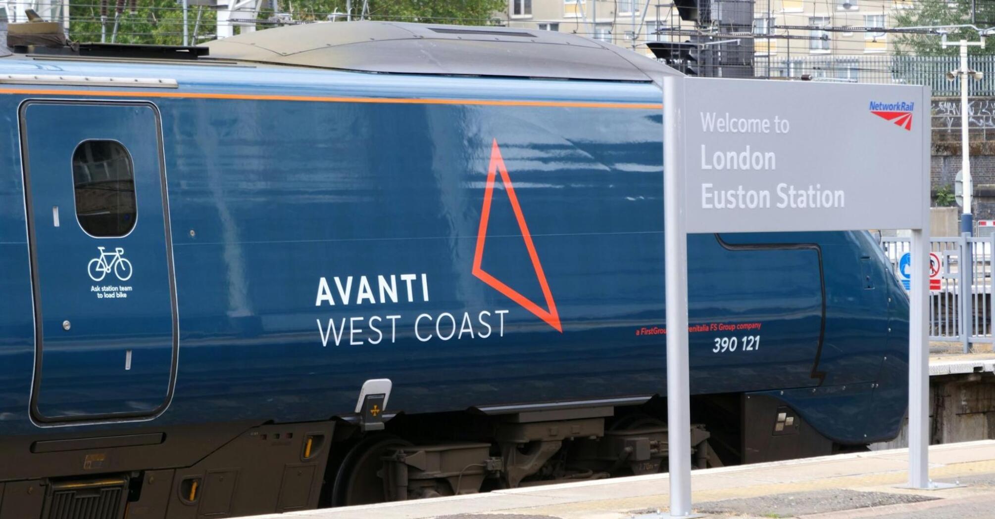 A Avanti West Coast train at London Euston Station
