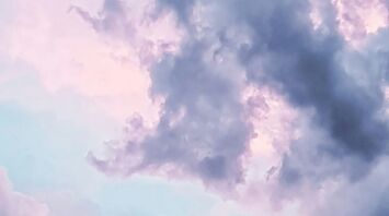 purple comulus clouds