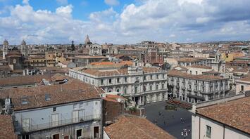Cityscape of Catania, Italy
