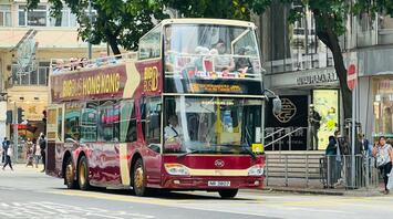 Big Bus Tours double-decker bus in Hong Kong