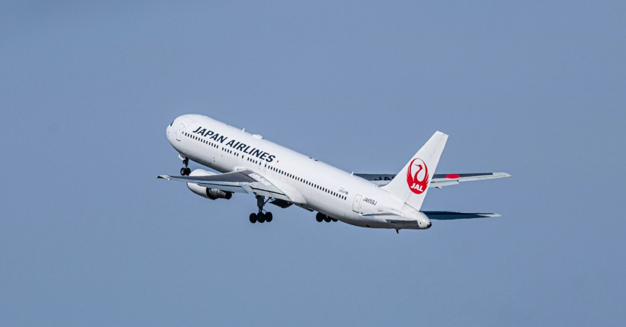 Japan Airlines aircraft taking off