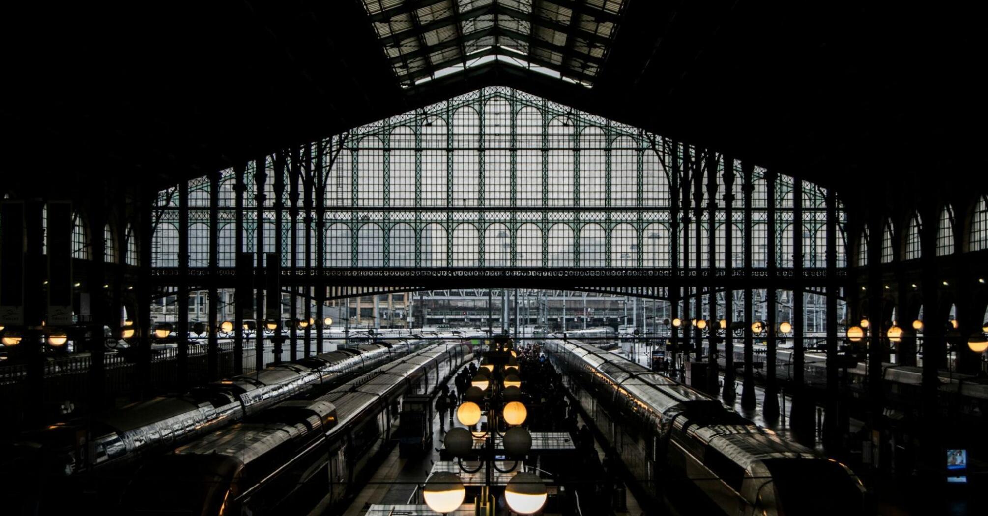 Railway Station in Paris, France