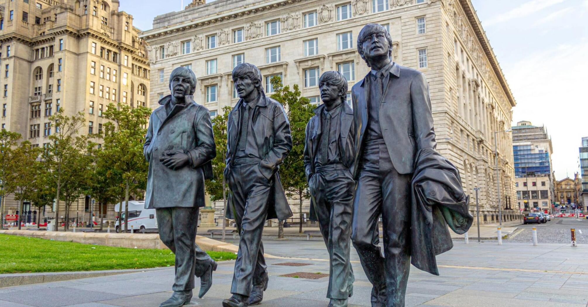 Sculpture of The Beatles in Liverpool