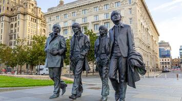 Sculpture of The Beatles in Liverpool