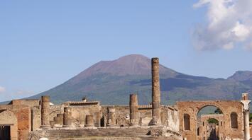 Ruins of ancient city Pompei, about 2,000 years old