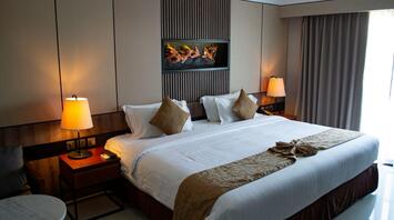 Fresh clean hotel room