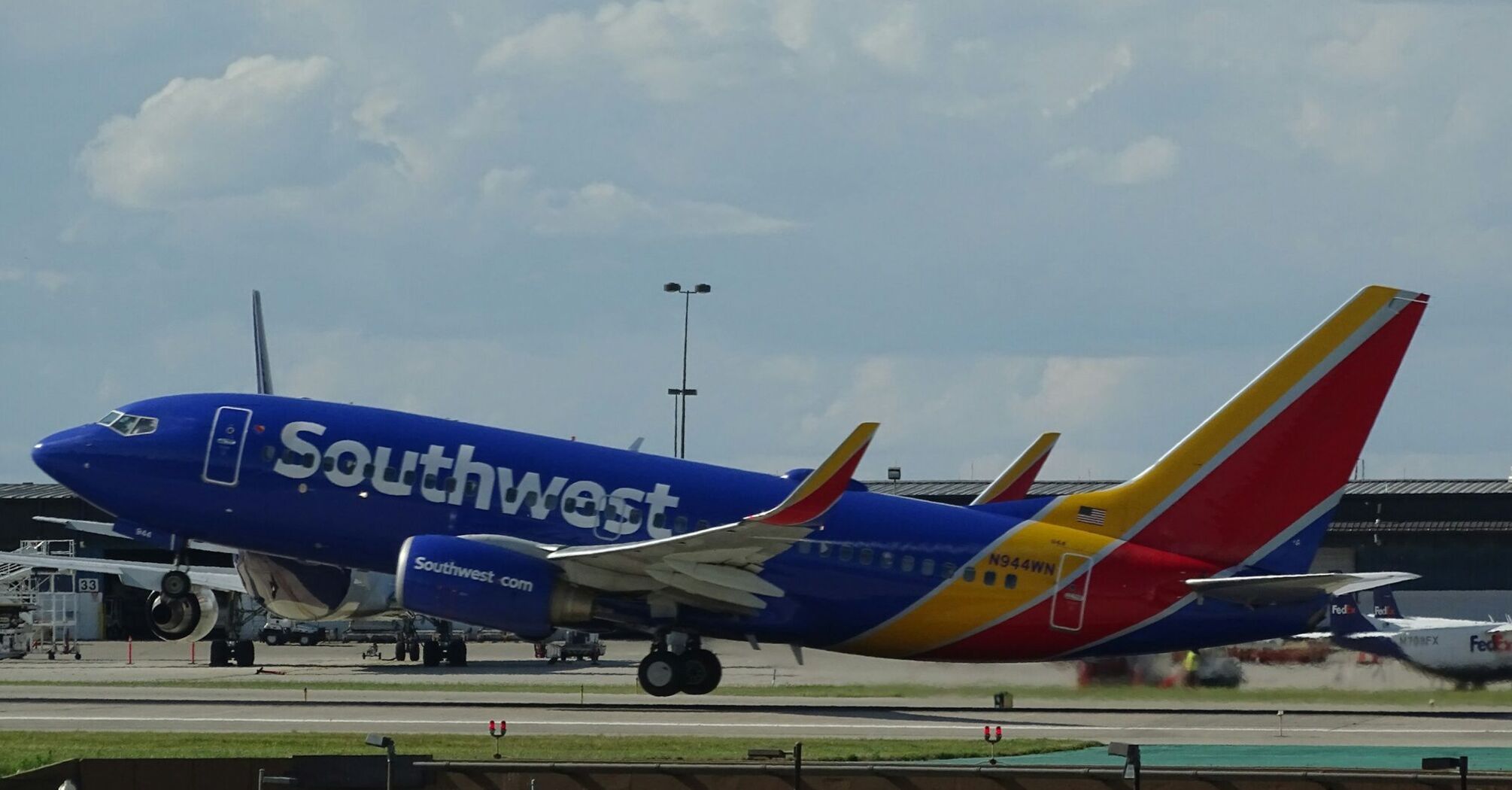 Southwest Airlines plane on runway