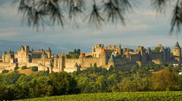 La Cité de Carcassonne et sunset