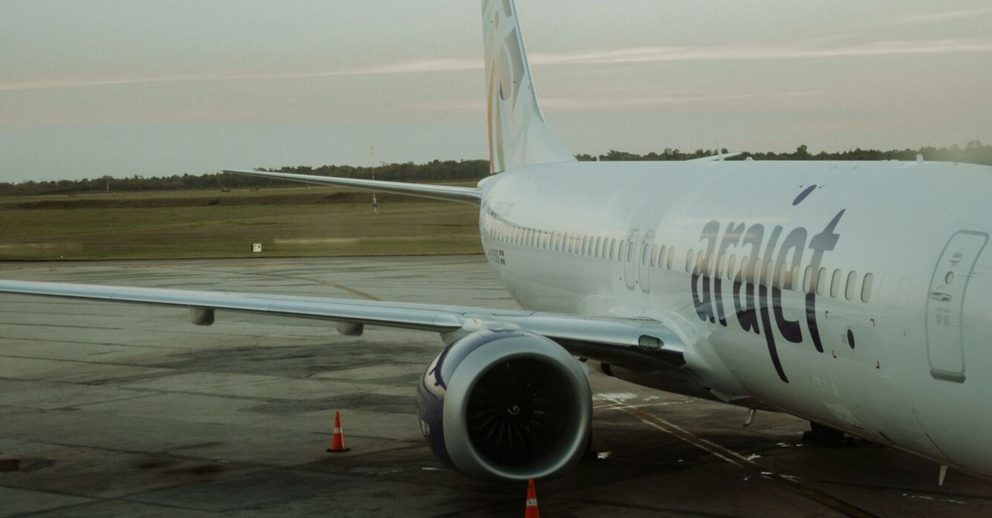 Arajet airplane at Punta Cana International Airport