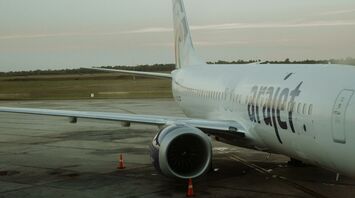 Arajet airplane at Punta Cana International Airport