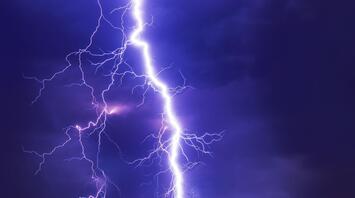 Thunderstorm: Lightning in the sky