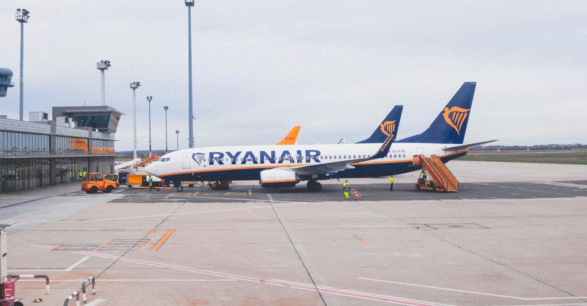 Ryanair plane at airport