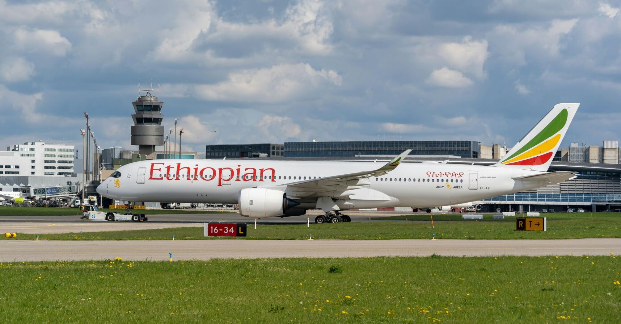 Ethiopian Airlines aircraft at an airport