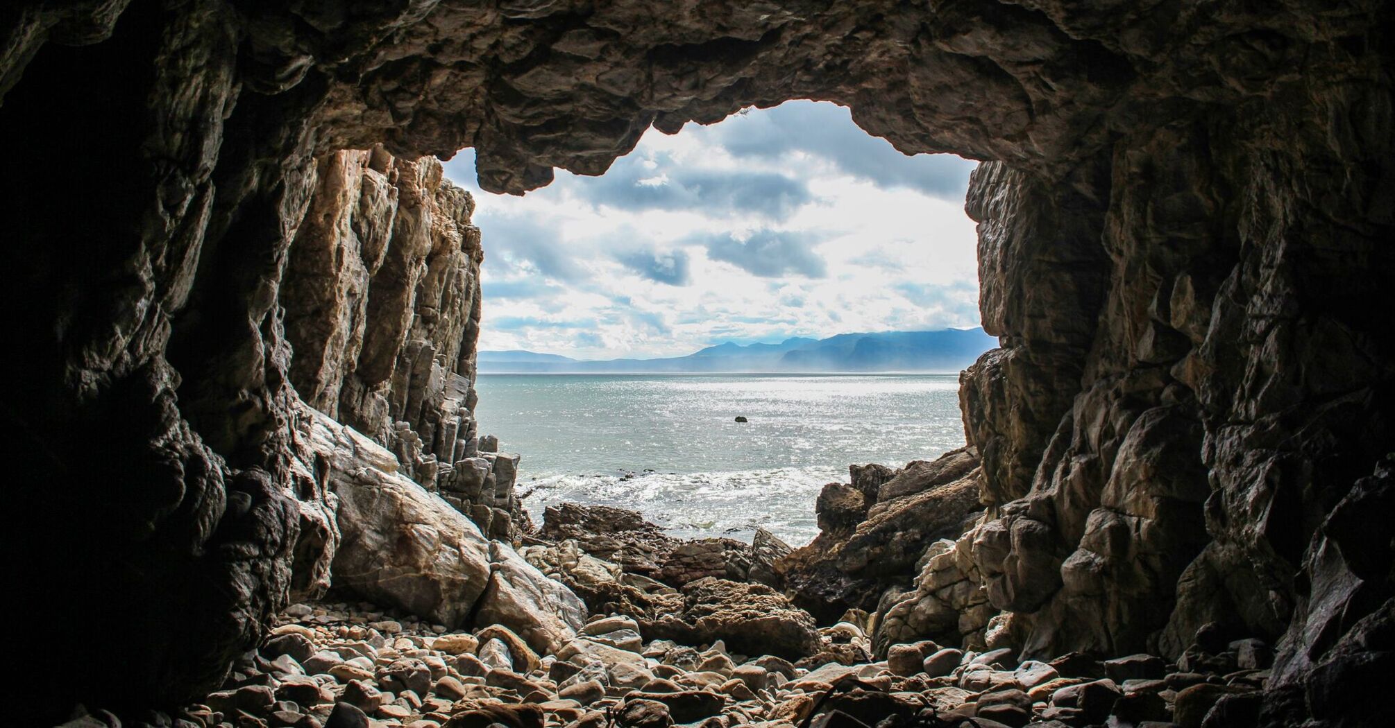 cave view during daytime