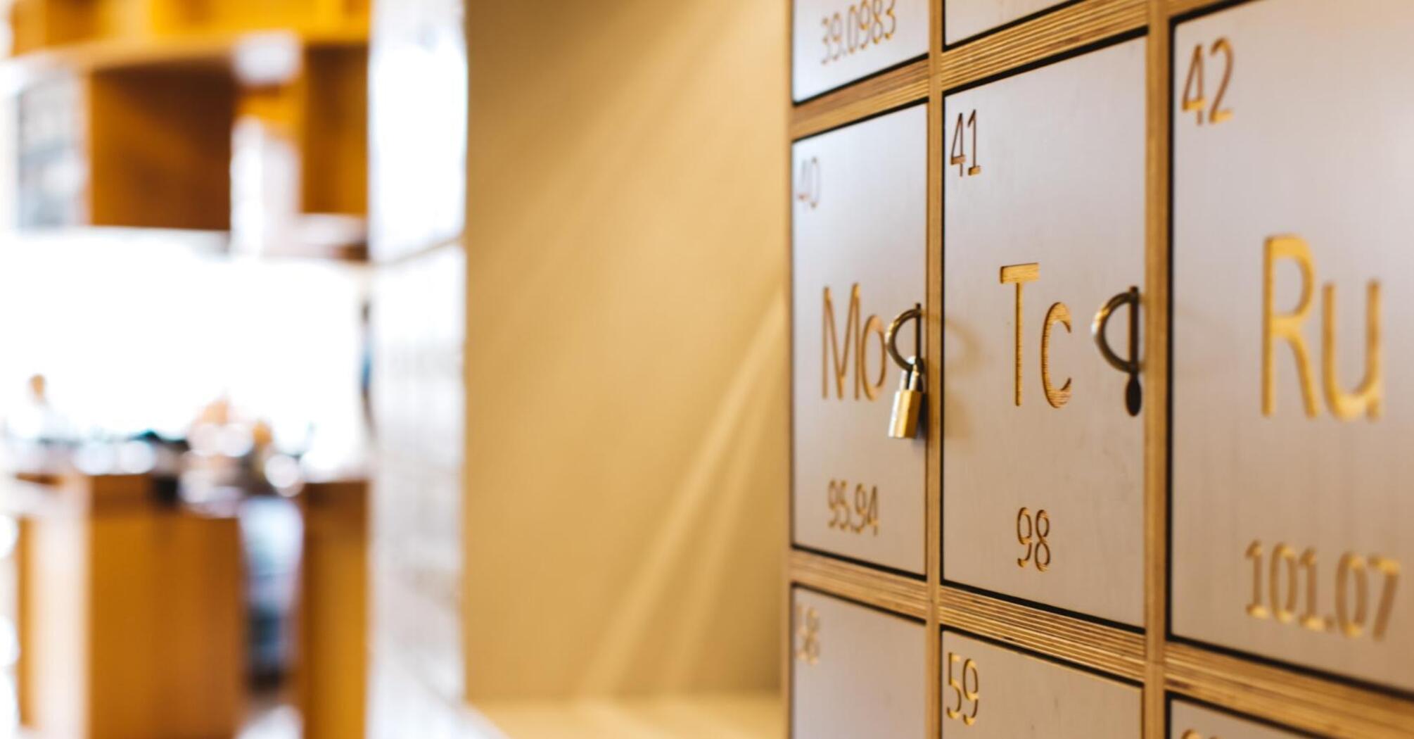 Lockers in a modern interior