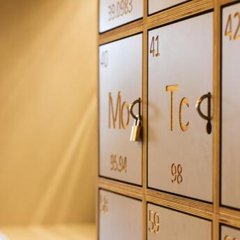 Lockers in a modern interior