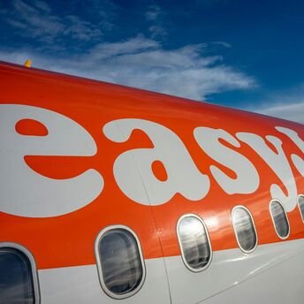 easyJet airplane on the tarmac
