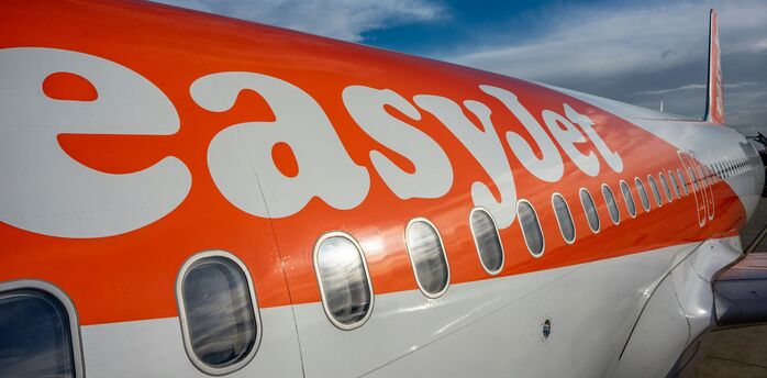 a close up of the side of an airplane