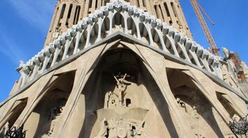 The Sagrada Familia, Barcelona, Spain is still in construction