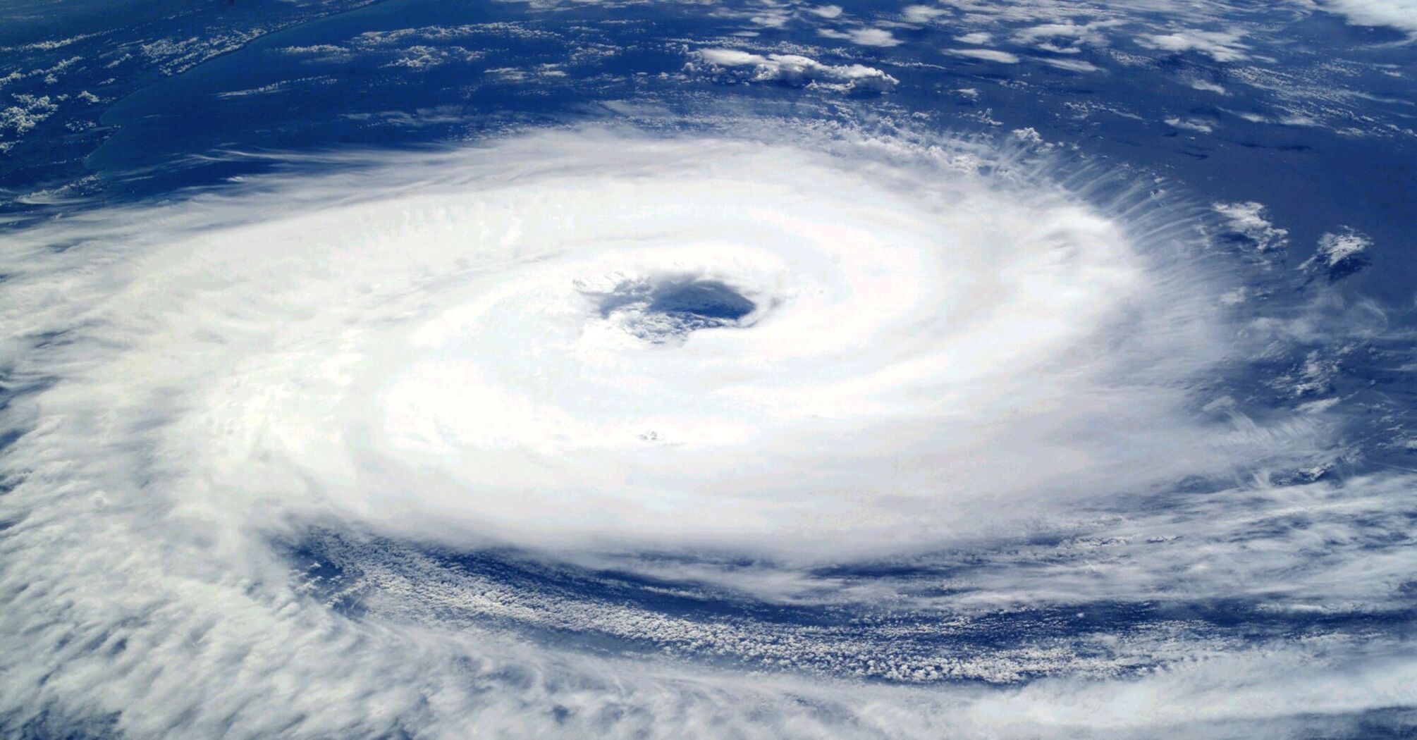 Satellite view of Typhoon