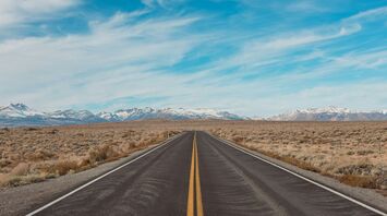 Long road into the mountains