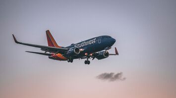 Southwest landing at LAX