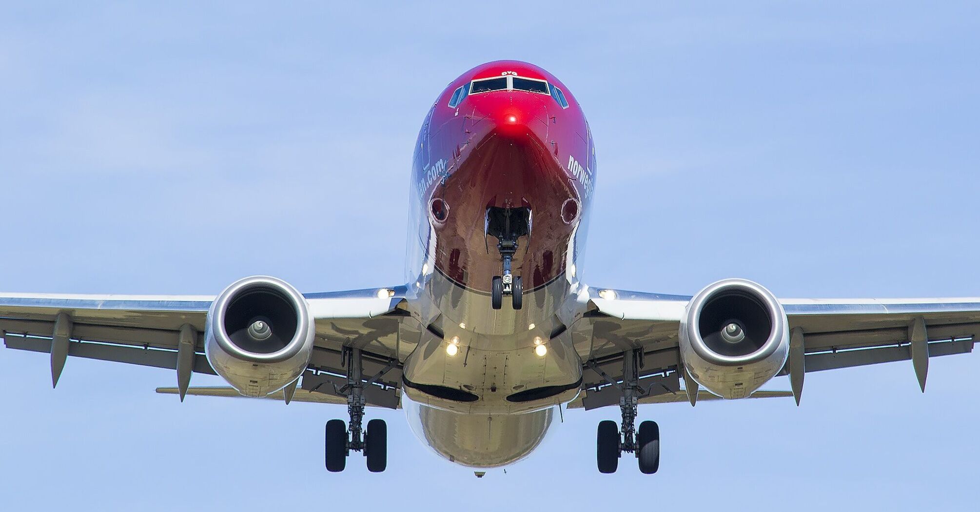 Norwegian Airlines plane taking off