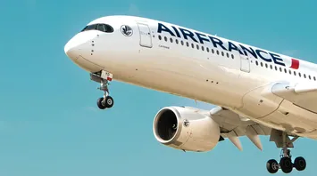 Air France Jet in in the sky