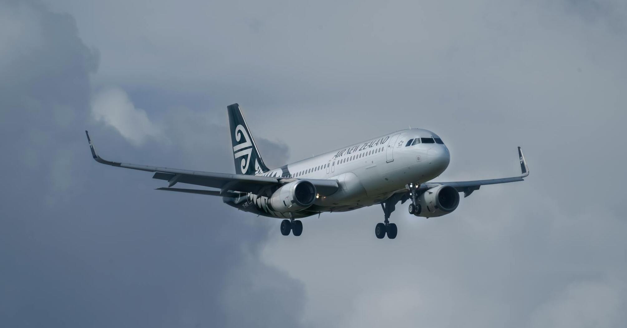 Air New Zealand airplane in flight