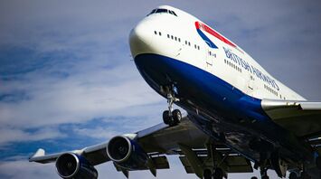 British Airways 747 on final 27L at Heathrow