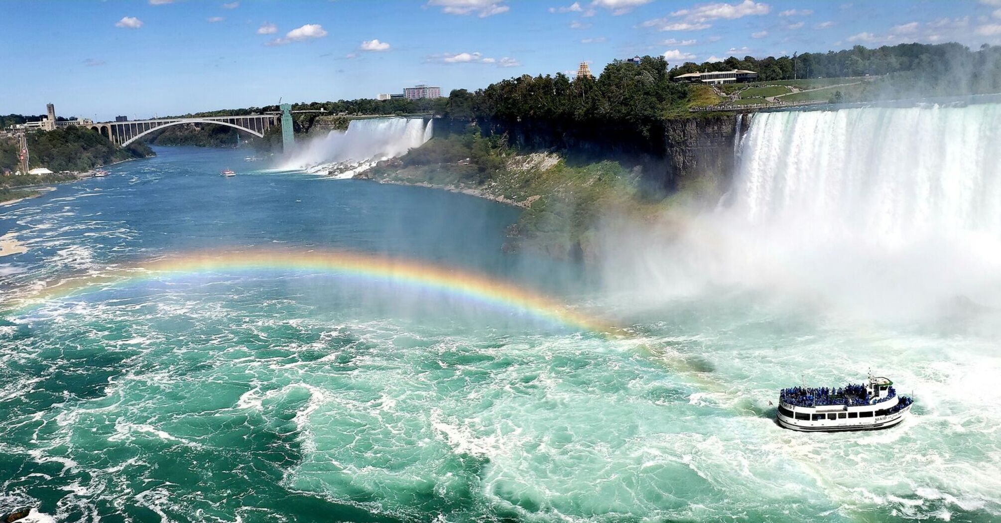 Breathtaking rainbow by Niagara Falls