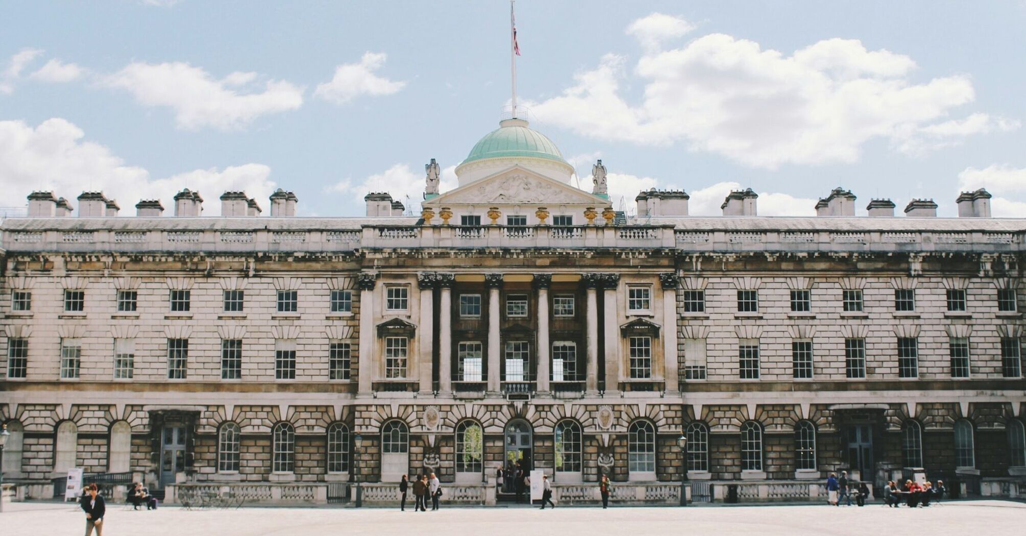 Historic Somerset House facade under a clear sky